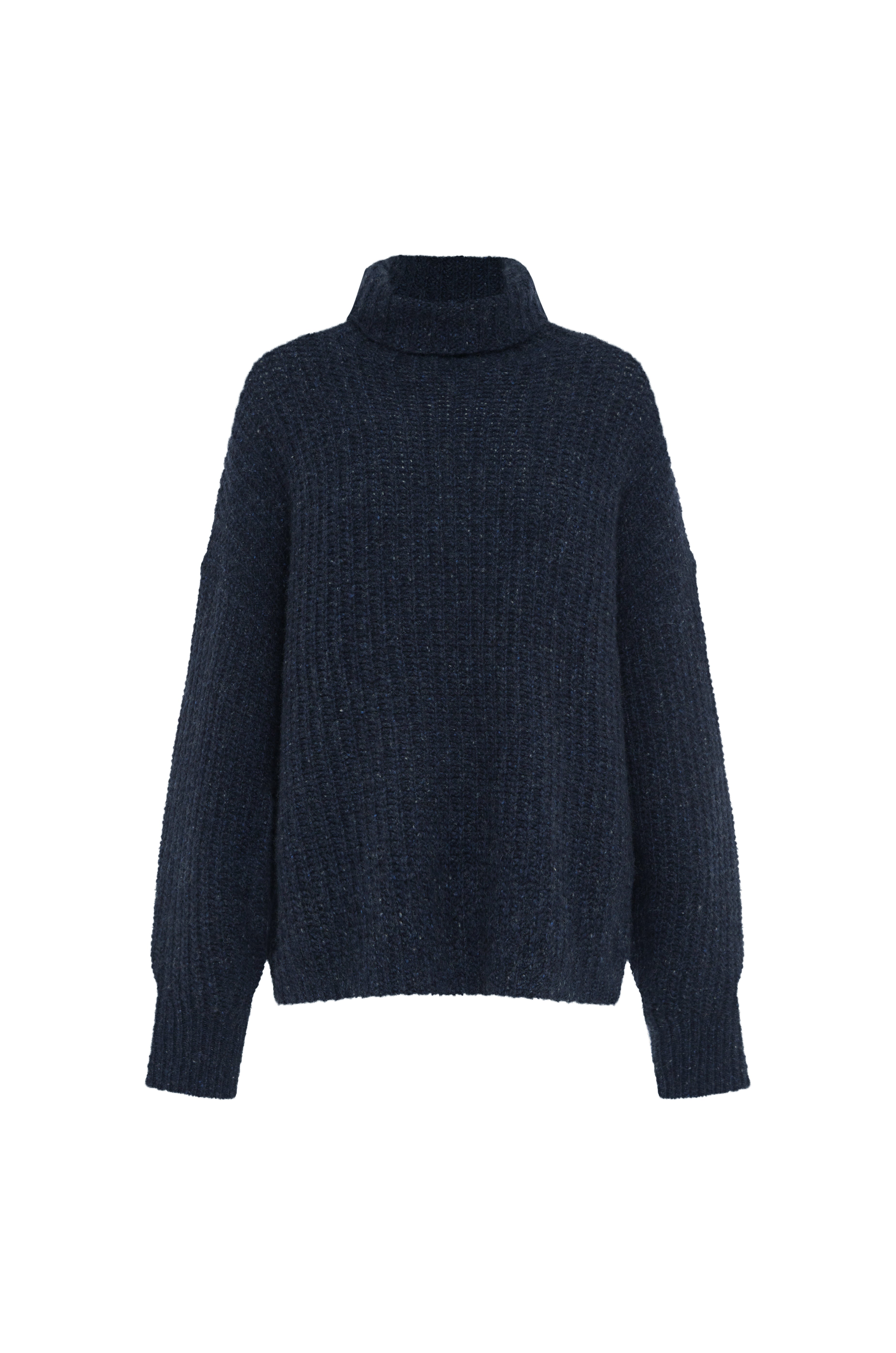 Carmen Funnel Neck - Indigo