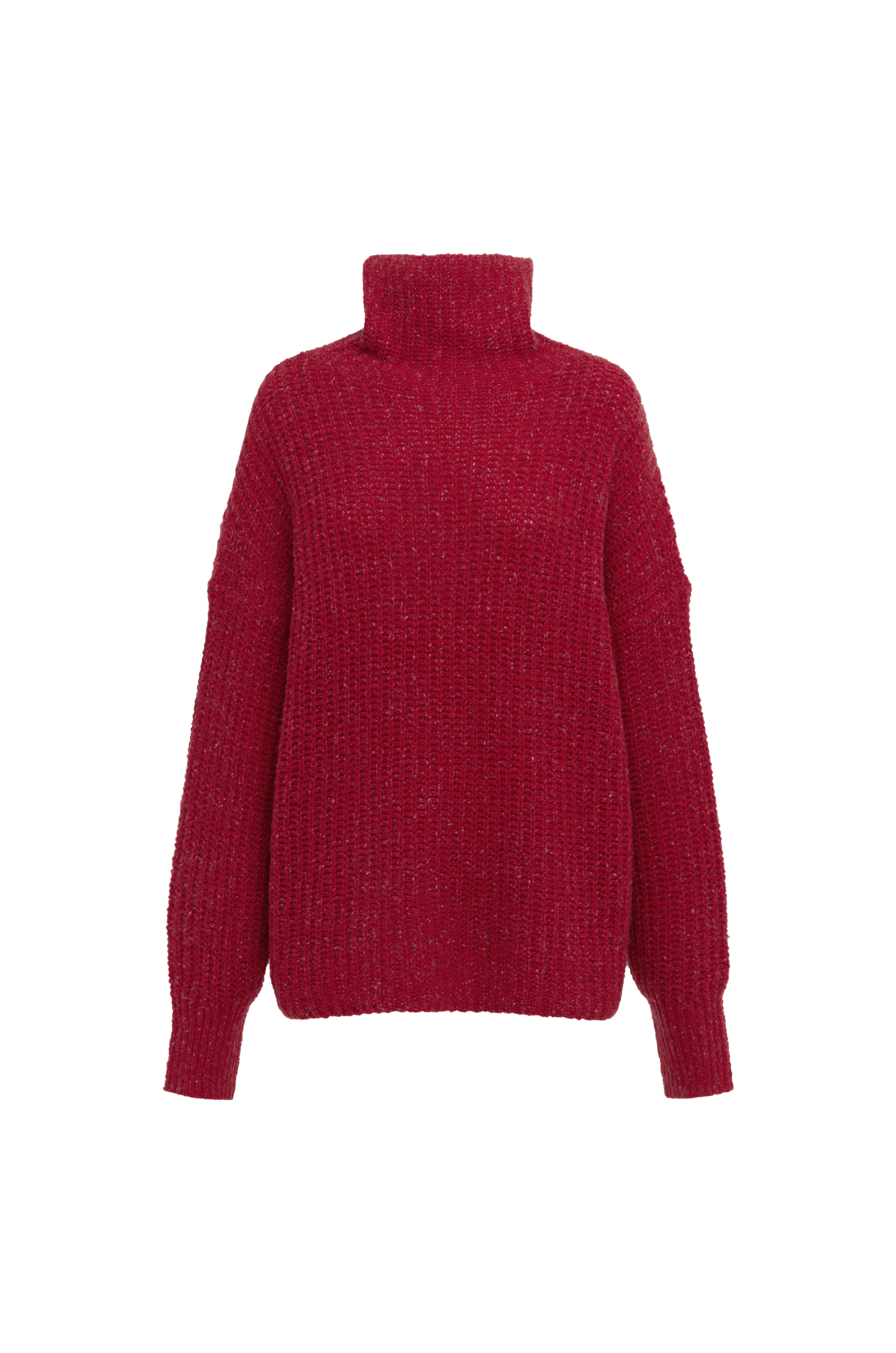 Carmen Funnel Neck - Poppy