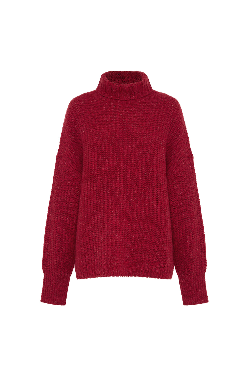 Carmen Funnel Neck - Poppy
