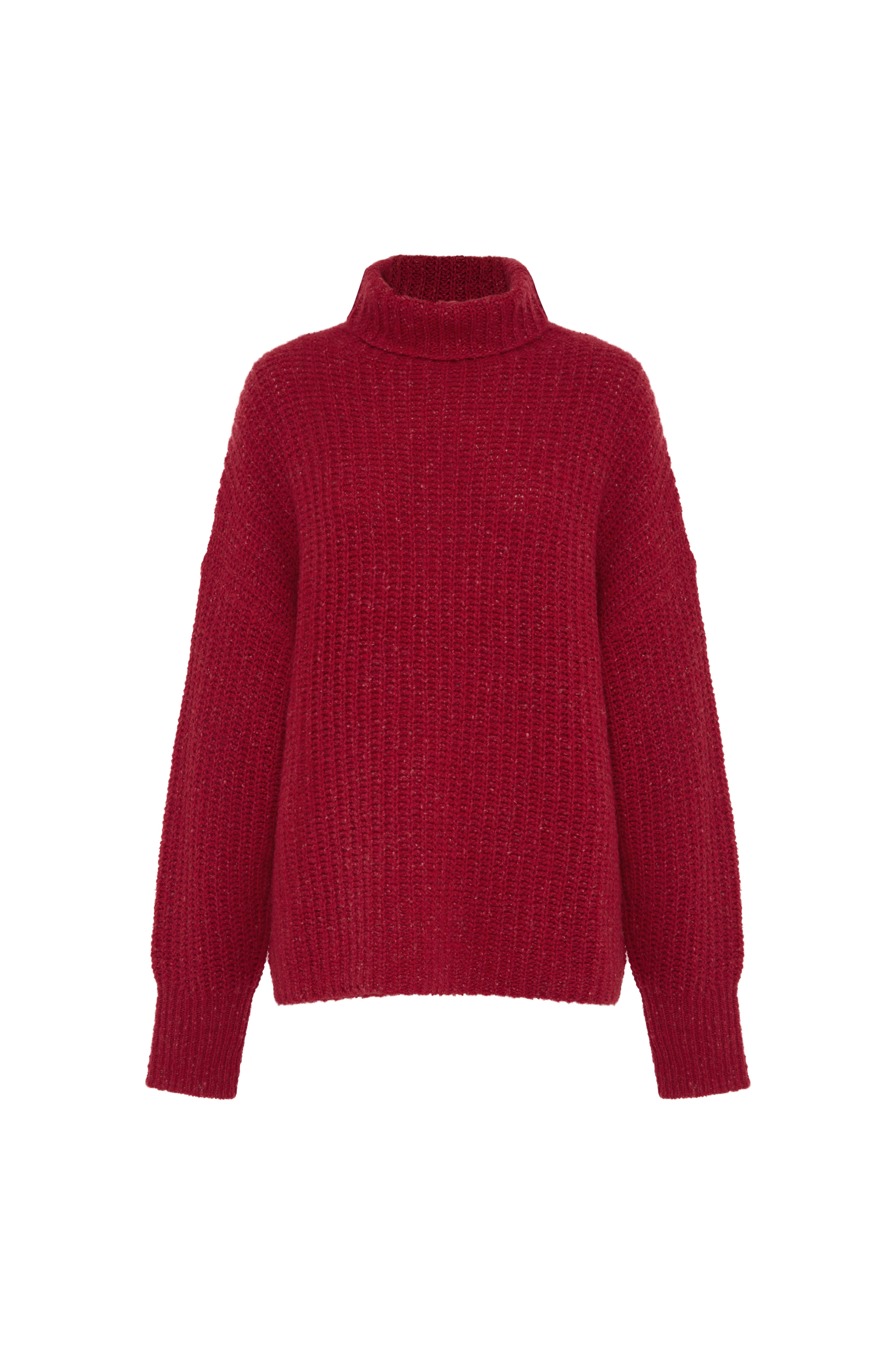 Carmen Funnel Neck - Poppy